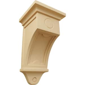 7-1/2 in. x 7-1/2 in. x 14 in. Alder Arts and Crafts Corbel