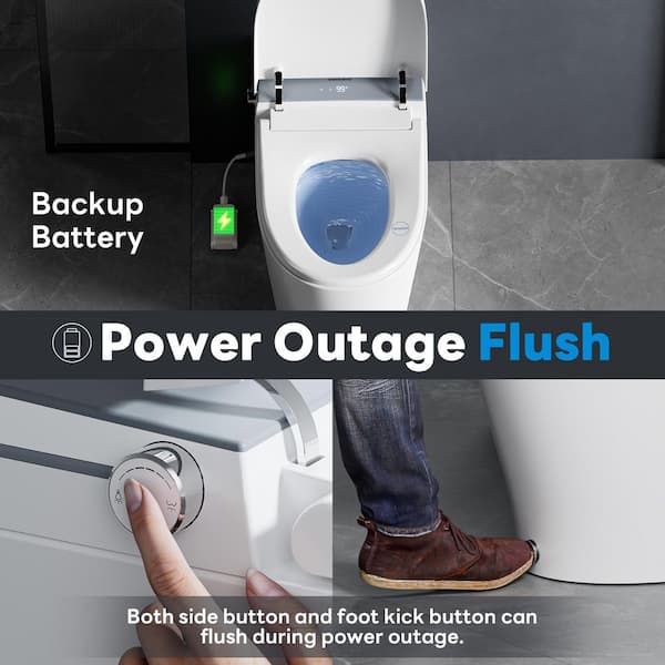 Casta Diva Elongated Electric Bidet Toilet with Auto Functions