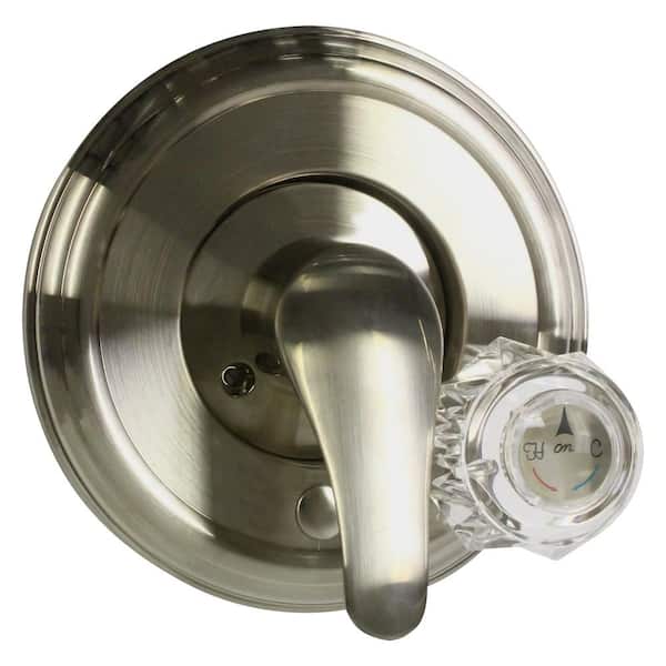 Everbilt 1-Handle Shower Valve Trim Kit for Delta Shower Faucets in Brushed Nickel