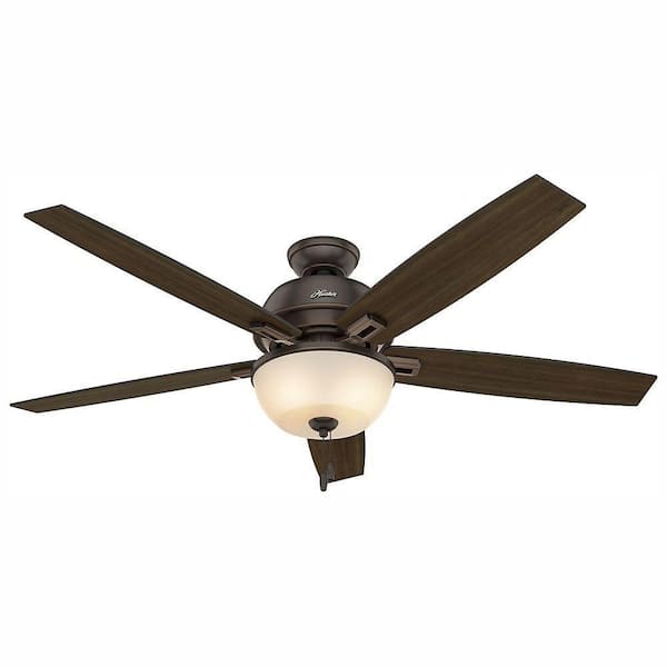 Hunter Donegan 60 in LED Indoor Onyx Bengal Bronze Ceiling Fan with Light Kit