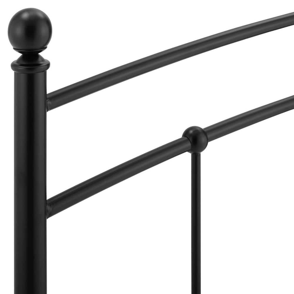 Abigail Black Full Metal Headboard with Adjustable Height