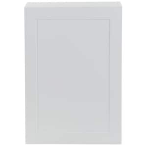 Cambridge White Shaker Assembled All Plywood Wall Cabinet with 1 Soft Close Door (21 in. W x 12.5 in. D x 30 in. H)