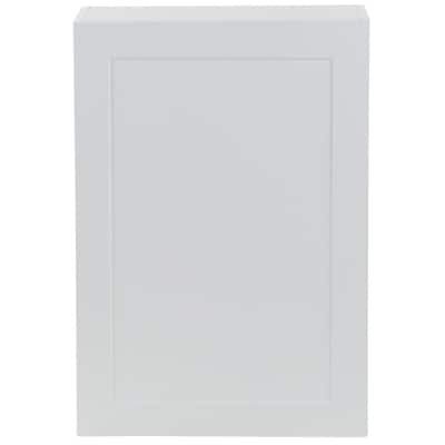 Cambridge Shaker Assembled 21x30x12 in. All Plywood Wall Cabinet with 1 Soft Close Door in White