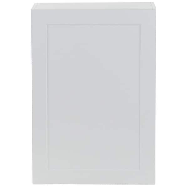 Hampton Bay Cambridge Shaker Assembled 21x30x12 in. All Plywood Wall Cabinet with 1 Soft Close Door in White