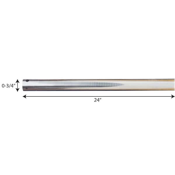 Pancake 24 in. Brushed Nickel Extension Downrod Pancake 24 in. Brushed Nickel Extension Downrod