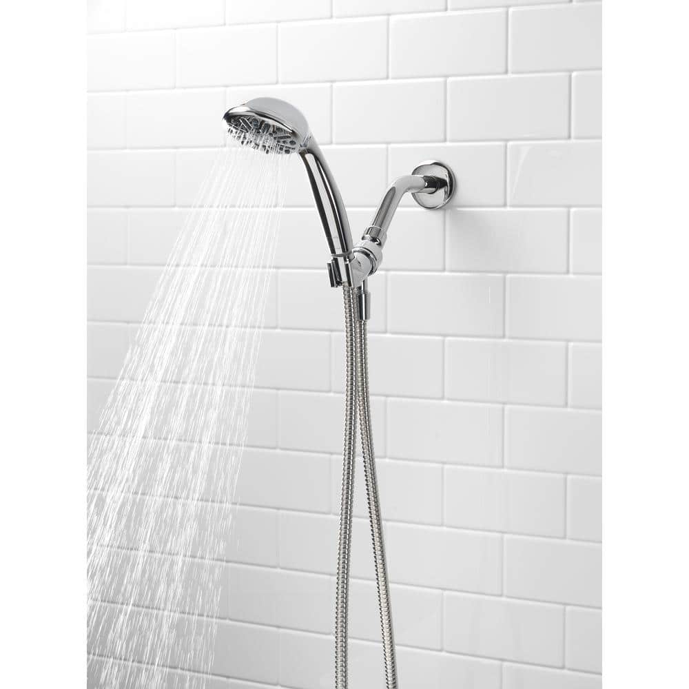 Chrome Handheld Wall Mounted Shower Head with 60-Inch Hose