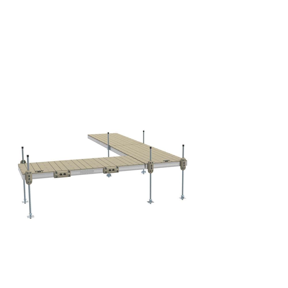 3 Section Aluminum Stationary Dock Kit w/ Resin Top - 4'x30' price history on PriceWatchPro
