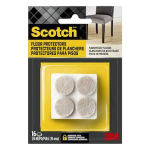 Scotch 12-Pack 1.5--in Beige Round Felt Pads