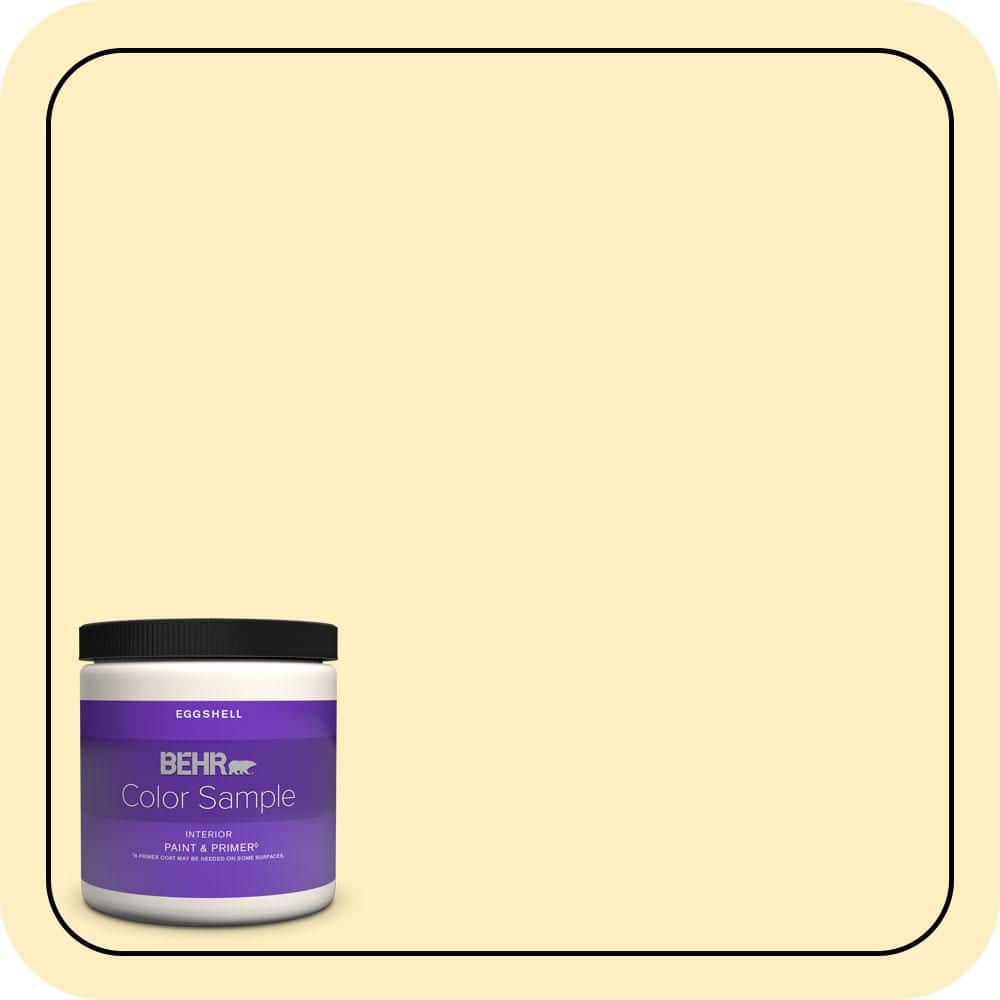 8 oz. #380A-2 Moonlit Yellow Eggshell Enamel Interior Paint & Primer Color Sample price history on PriceWatchPro