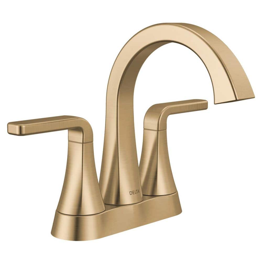 Lineax Gold 4 in. Centerset Double Handle Bathroom Sink Faucet in Champagne Bronze price history on PriceWatchPro