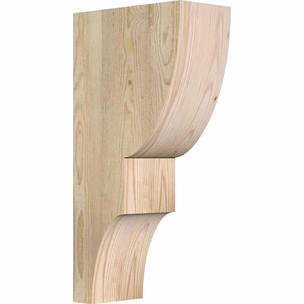 Ekena Millwork 6 in. x 12 in. x 24 in. Douglas Fir Ridgewood Rough Sawn Corbel