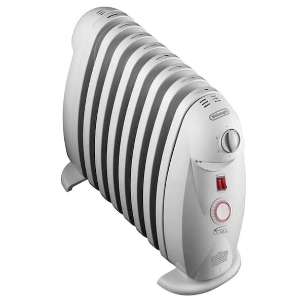DeLonghi 1200-Watt 8-Fin Oil-Filled Radiant Portable Heater with Timer and GFCI Plug