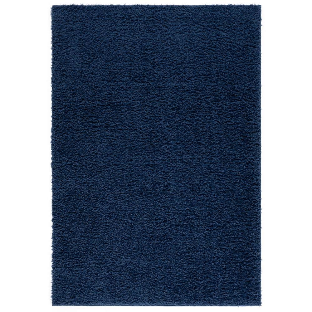 Lindsay Shag 3 ft. x 5 ft. Navy Modern Solid Area Rug price history on PriceWatchPro