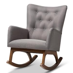 Waldmann Gray Fabric Rocking Chair
