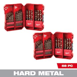 Cobalt Red Helix Drill Bit Set for Drill Drivers (58-Piece)