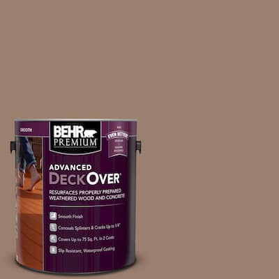 1 gal. #SC-148 Adobe Brown Smooth Solid Color Exterior Wood and Concrete Coating