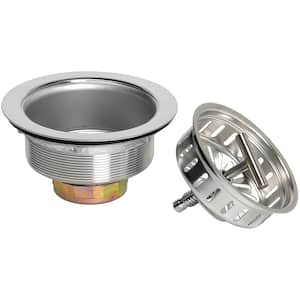 Spin Lock Kitchen Sink Strainer - Stainless steel with polished finish