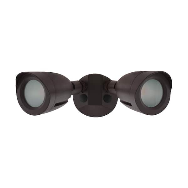 125-Watt Equivalent 1900 Lumen 90-Degree Bronze Integrated LED Flood Light
