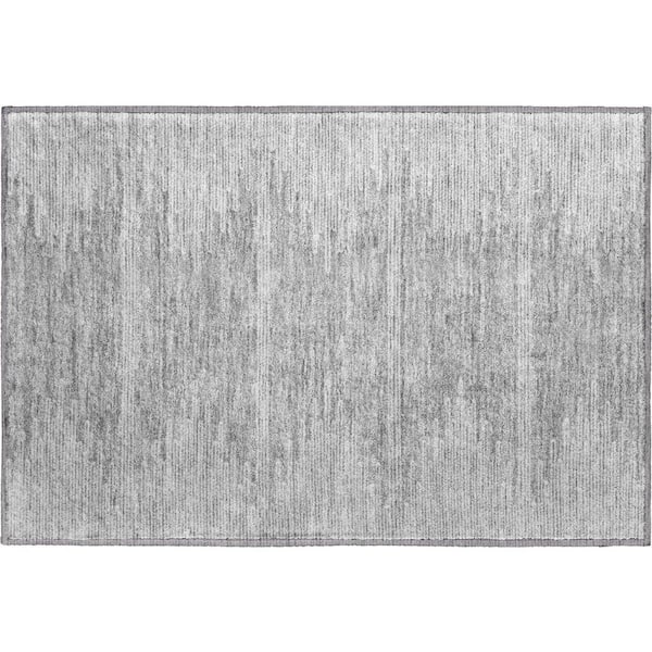 Mayfield Premium Machine Washable Indoor/Outdoor Geometric AMF647 Gray 1 ft. 8 in. x 2 ft. 6 in. Area Rug