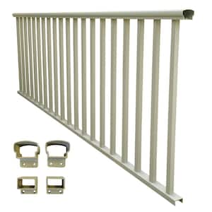 8 ft. x 36 in. Clay Aluminum Baluster Railing