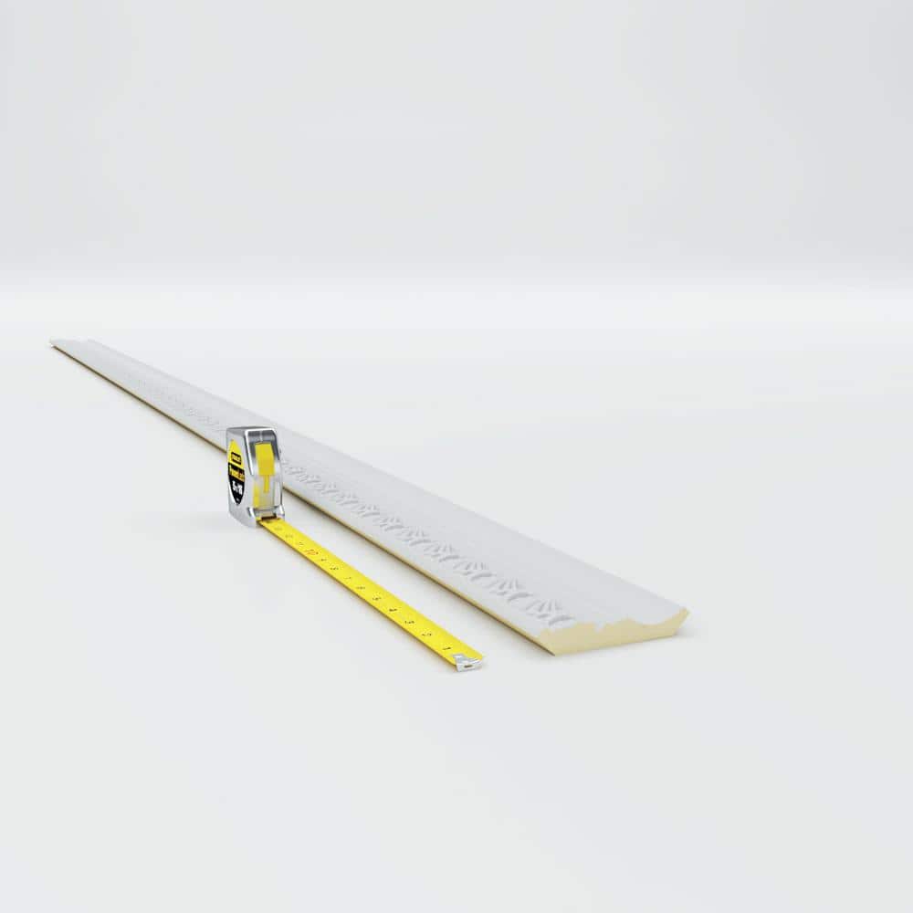 White Polyurethane Shell Crown Moulding 94.5"