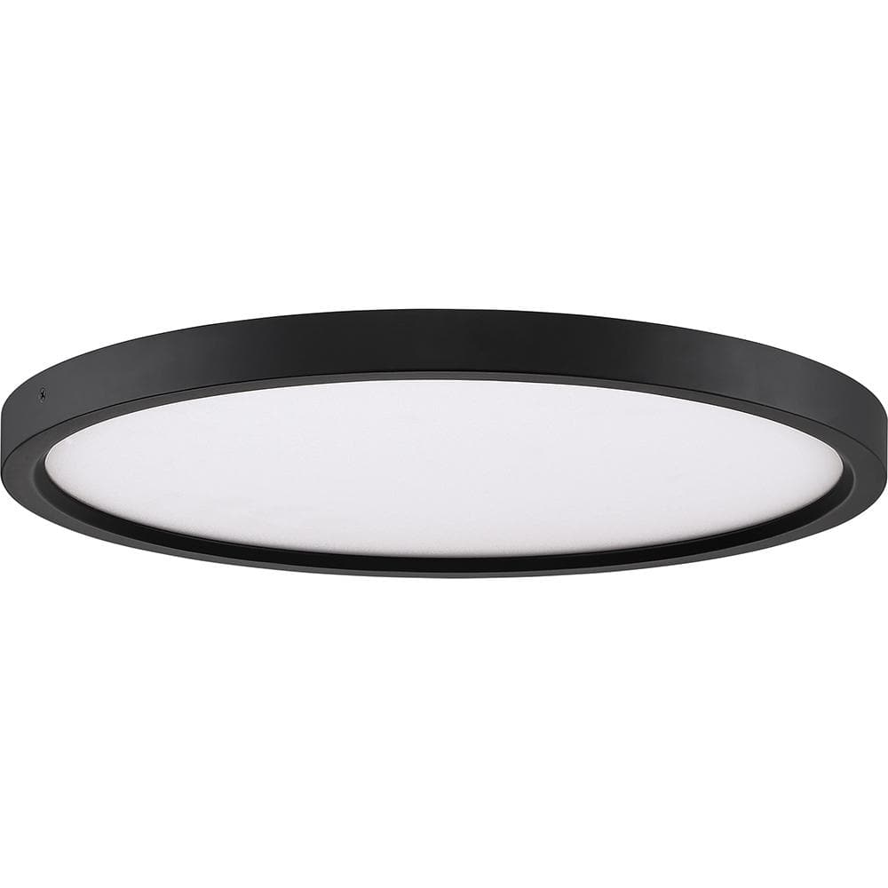 Elegant 15" Bronze & Nickel LED Flush Mount for Indoor/Outdoor