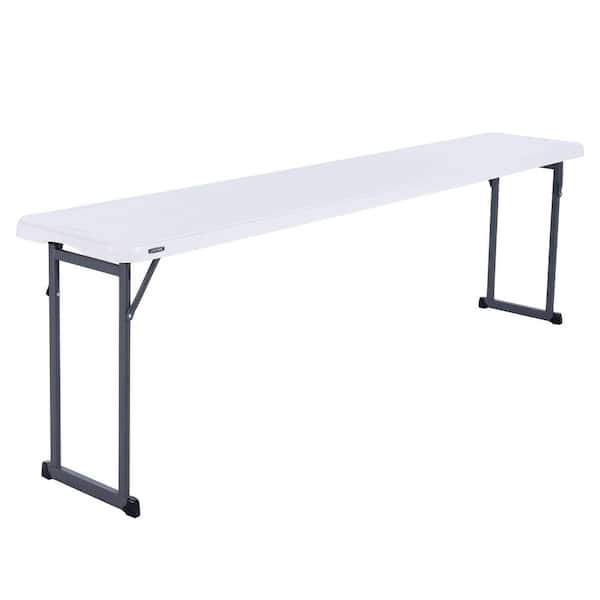 Lifetime 96 in. L White Granite Resin Top Folding Seminar Table