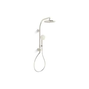 Hydrorail-R Occasion Arch Shower Column Kit with 3-Spray Rainhead And Handshower 1.75 Gpm in Vibrant Polished Nickel