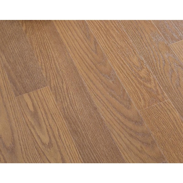 Unbranded Honey Oak Laminate Flooring - 5 in. x 7 in. Take Home Sample-DISCONTINUED