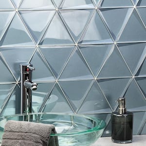 Wister Slate 5.19 in. x 12.06 in. 12mm Polished Glass Mosaic Wall Tile (0.43 sq. ft. per Sheet)