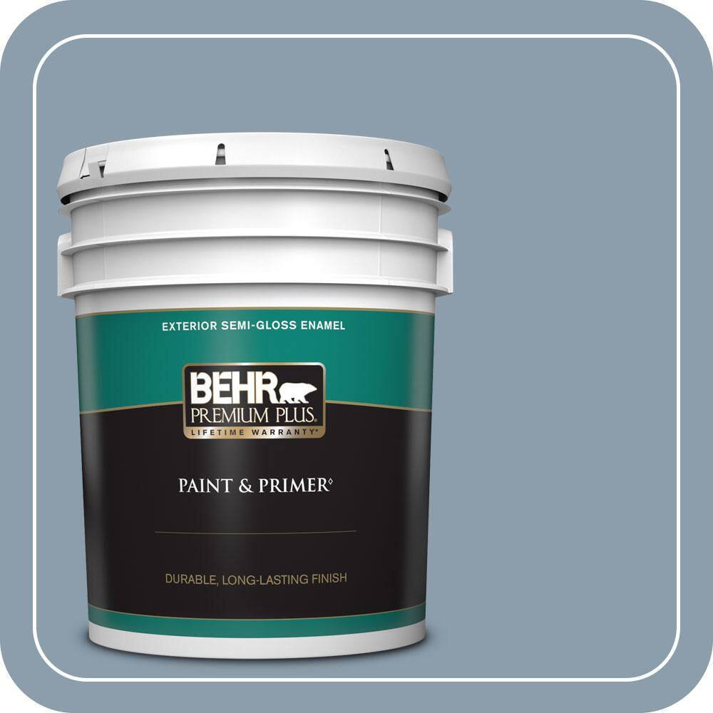 5 gal. #ICC-65 Relaxing Blue Semi-Gloss Enamel Exterior Paint & Primer price history on PriceWatchPro