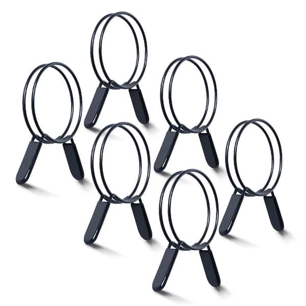 5 in. Double Loop Hose Clamps for Dust Collection Hose, Dryer Vent Hose and Dust Collection Fittings (6-Pack)