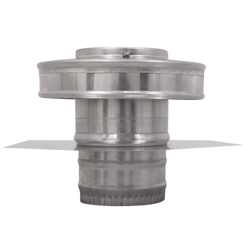 4 in. Dia Aluminium Round Back Roof Jack with 2 in. Collar and 2 in. Tail P