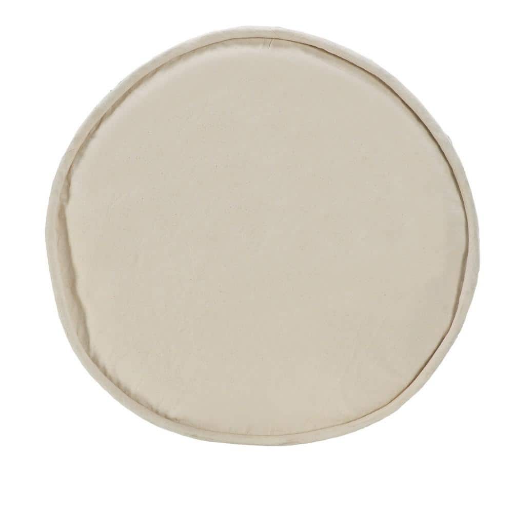 Aqua & White Cotton Chic Round Storage Basket 19"