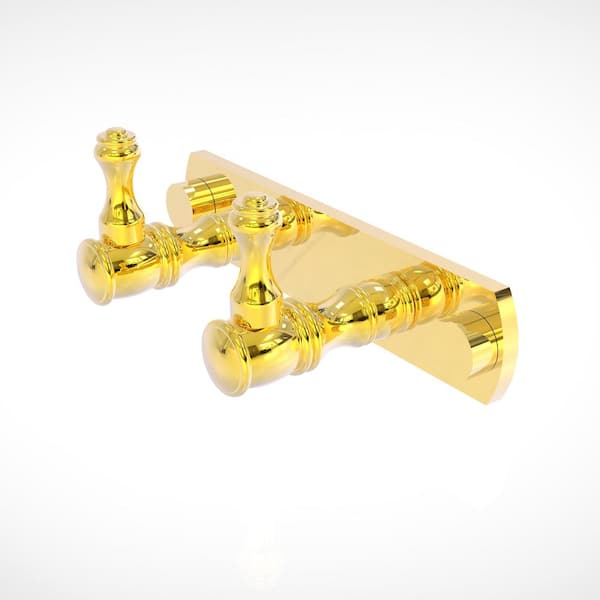 Allied Brass Carolina Collection J-Hook Robe/Towel Hook in Polished Brass