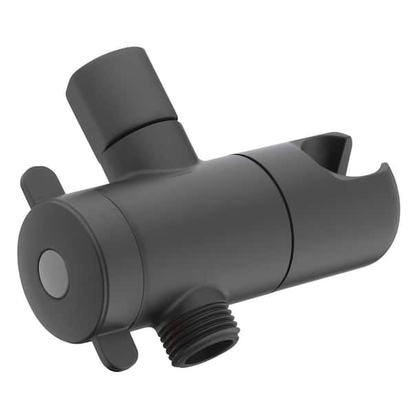 3-Way Diverter with Mount in Matte Black