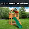 Gorilla Playsets DIY Chateau Tower Wooden Outdoor Playground Set with Slide, Sandbox, Rock Wall, Playset, and Playground Equipment 01-0061-AP