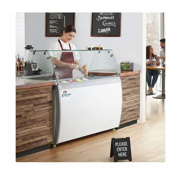 Cooler Depot 49 in. 13 cu. ft. 8 Tub Manual Defrost Ice Cream