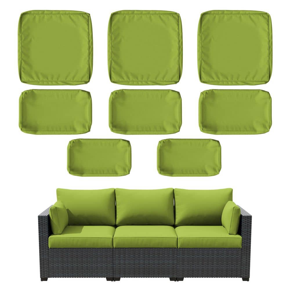 Kimunuk 8-Piece Outdoor Patio Cushion Cover, UV and Waterproof