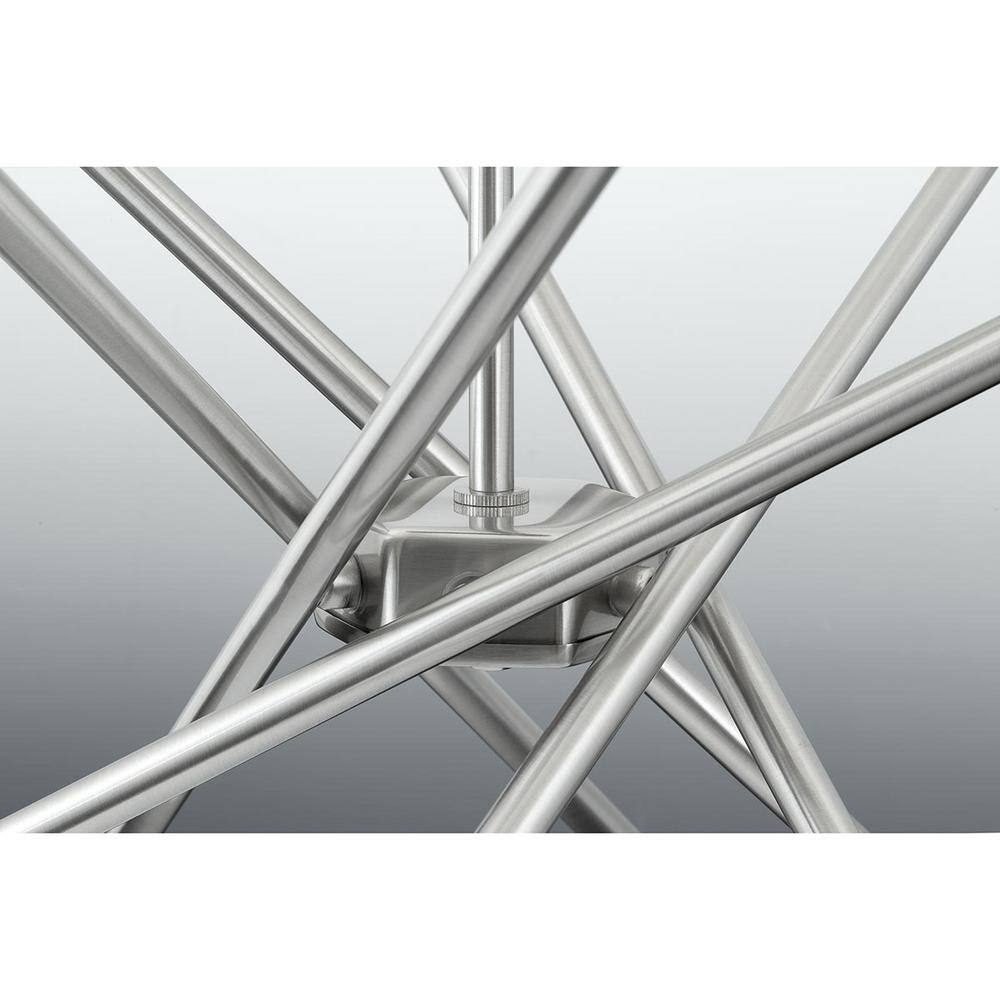 Astra 8-Light Mid-Century Modern Sputnik Chandelier in Brushed Nickel