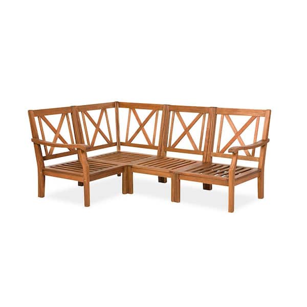 Natural Wood X-Back Dining Chair