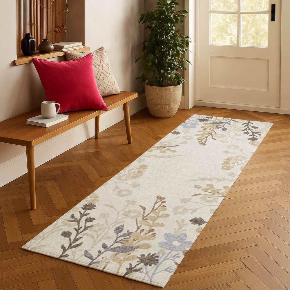 Chantille Machine Washable Indoor/Outdoor Abstract ACN2334 Ivory 2 ft. 3 in. x 7 ft. 6 in. Runner Rug price history on PriceWatchPro