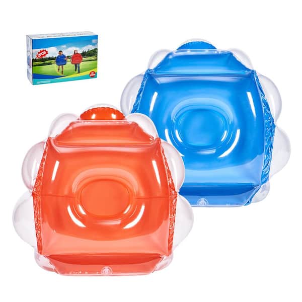VEVOR Inflatable Bumper Balls 2-Pack 2FT/0.6M Body Sumo Zorb Balls for Kids Durable PVC Human Hamster Bubble Balls