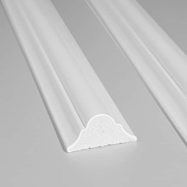 0.63 in. D x 1.34 in. W x 96 in. L Finished Polystyrene Wall Panel Moulding, Un-assembled Picture Frame Trim Moulding