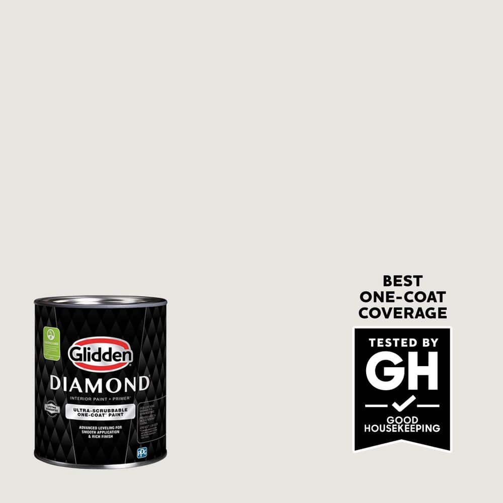 Glidden Diamond 1 qt. PPG1007-1 Willow Springs Flat Interior Paint