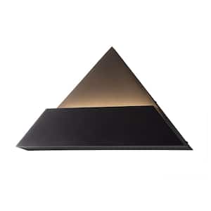 Prism ADA Triangle 15 in. Matte Black LED Wall Sconce