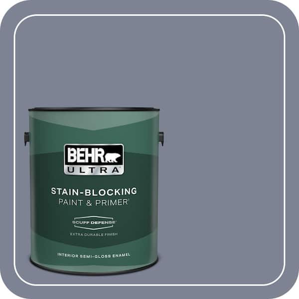 BEHR ULTRA 1 gal. #610F-6 Deep Smoke Signal Extra Durable Semi-Gloss Enamel Interior Paint & Primer