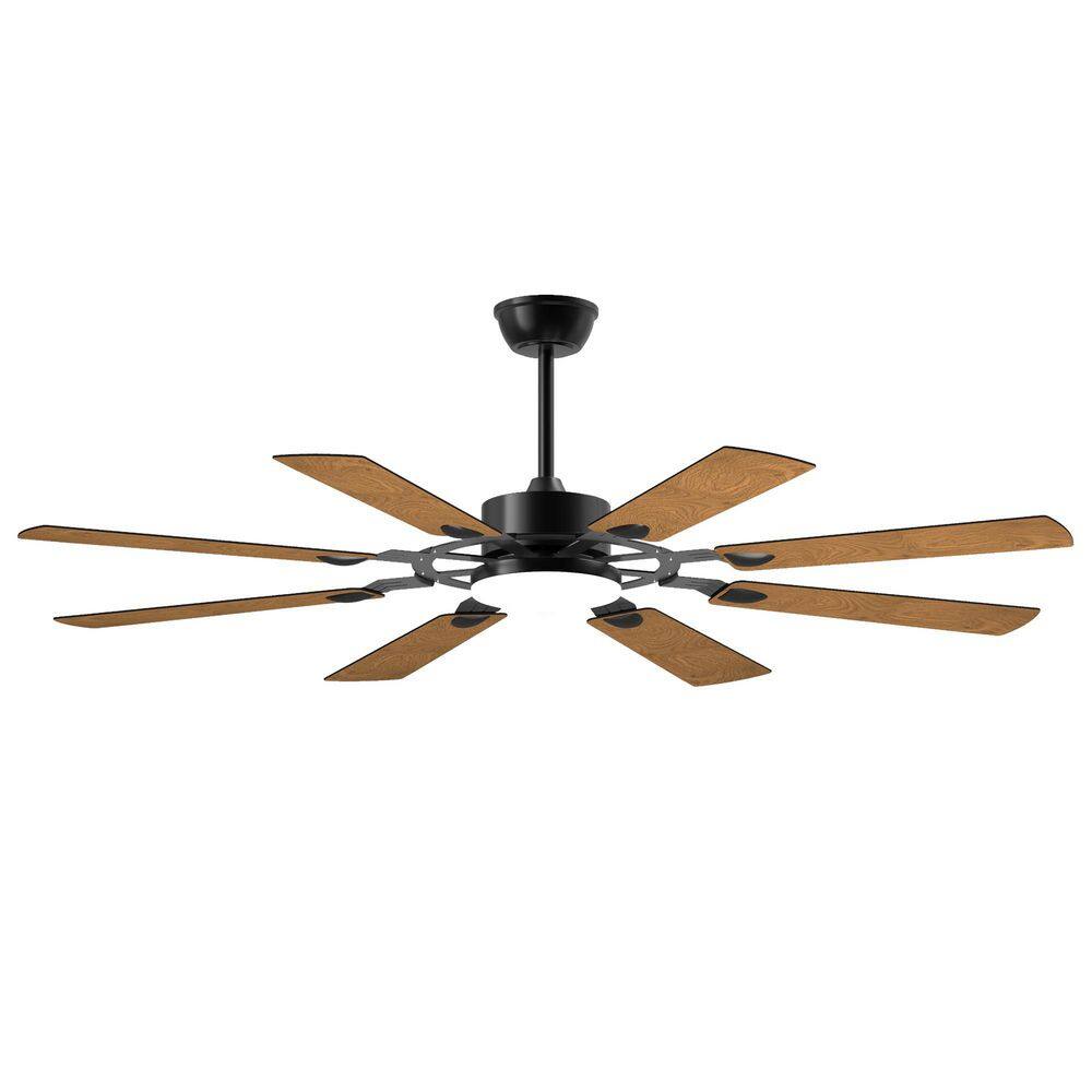 61.8 in. LED Indoor Black Industrial Style Ceiling Fan with 3 CCT and Remote Control price history on PriceWatchPro