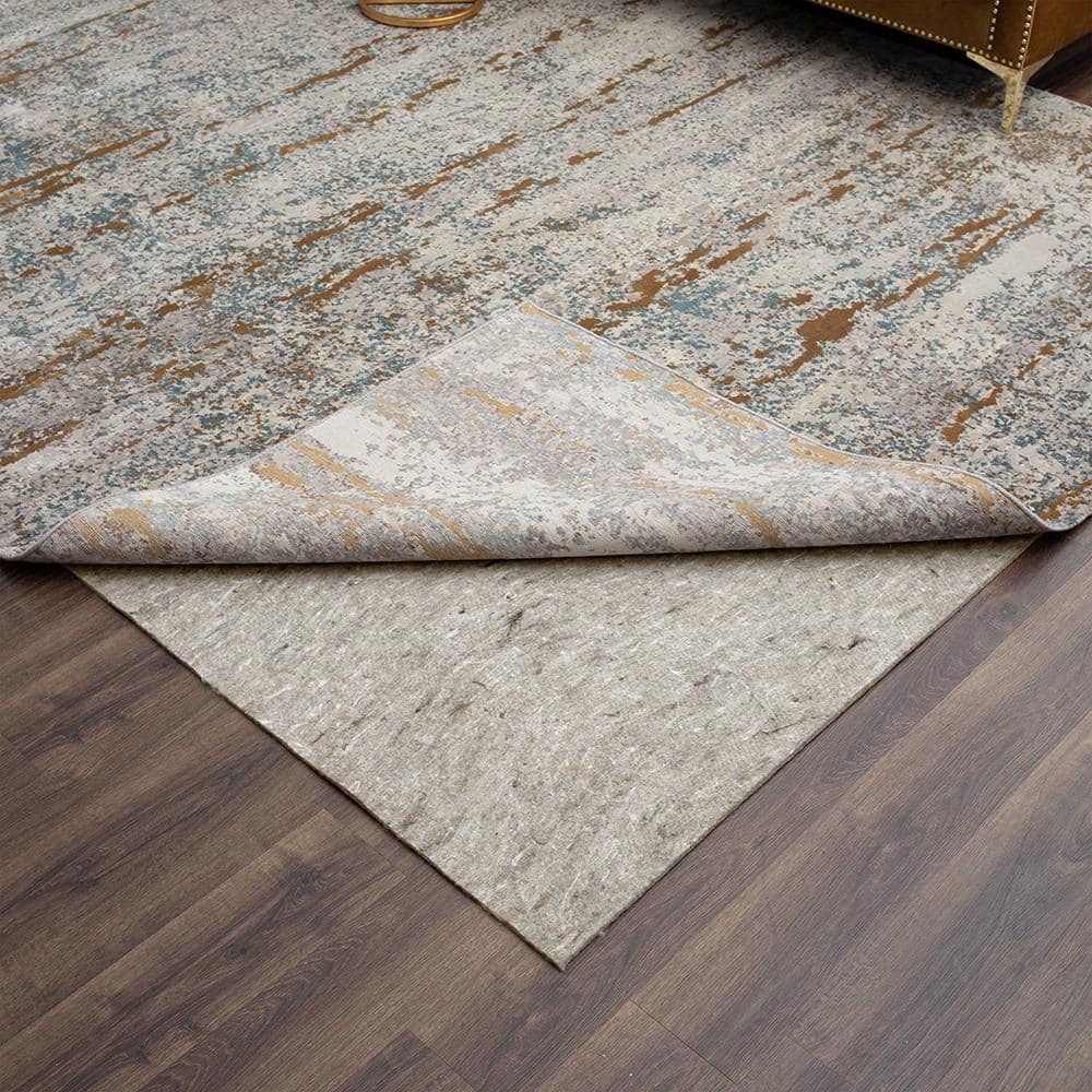Gray 108" x 72" Felt Cushioning Rug Pad
