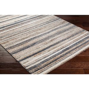 Arnav Blue Doormat 2 ft. x 3 ft. Stripe Indoor Area Rug